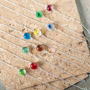 bracelets en perle de verre vitrail