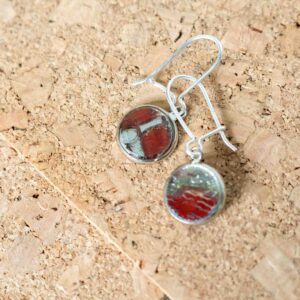 Boucles d'oreilles Grisaille