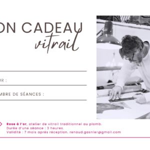 carte cadeau stage de vitrail